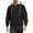 Black, variant on ZCFZJW Fall Hoodie Tops for Men Lightweight Casual Waffle Knit 1/4 Button up Long Sleeve Drawstring Hooded Pullover Sweatshirts Loose Regular Fit Comfy Athletic T-Shirts with Pockets Khaki XXXL
