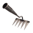 thumbnail image 2 of Almencla Garden Hoe Garden Hand Rake Manganese Steel Sturdy Agricultural Weeding Rake Weeding Tool for Planting Farm Loosening Digging 5 Tines, 2 of 8