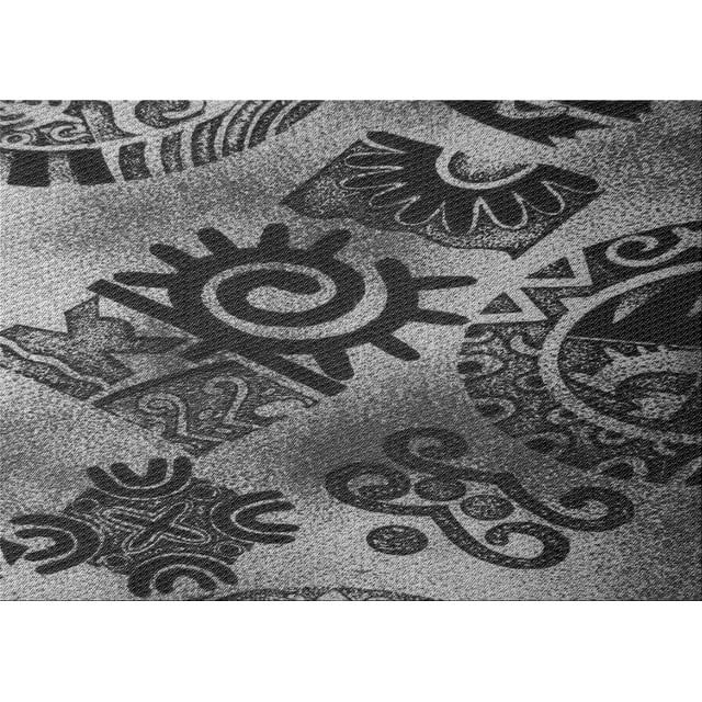 Ahgly Tapis Rectangulaire Lavable en Machine Intérieur Transitionnel Gris Canon, 5 Pieds x 8 Pieds