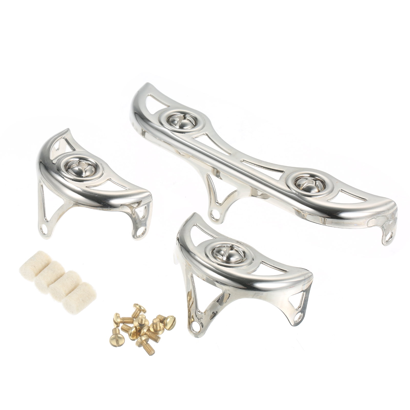 Meterk 3Pcs/Set Brass Key Guard for Alto Sax Saxophone Repairing