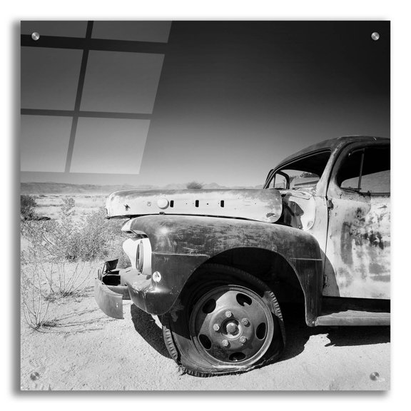 Epic Art 'Namibia Rotten Car' by Nina Papiorek, Acrylic Glass Wall Art, 24"x24"