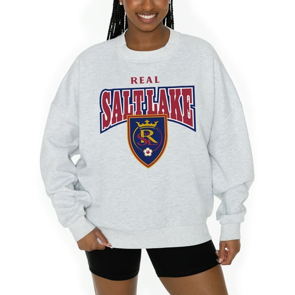 Women's Gameday Couture Ash Real Salt Lake Pitch Pride Pullover Sweatshirt