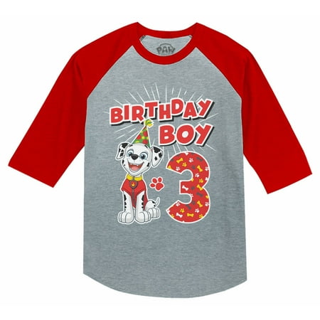 

Paw Patrol 3rd Birthday Shirt Birthday Boy Shirt 3 Year Old Gift Paw Patrol Shirts for Toddler Kids Boys