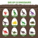 thumbnail image 2 of Juguetes de huevos de dinosaurio ZOHANINDL con 12 figuras únicas de dinosaurios, 2 of 7