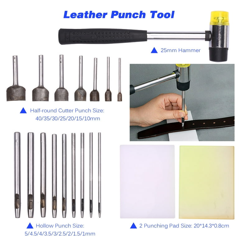 EXCEART 4 Pcs Leather Burnisher Leather Cutter Steel Leather Edger Crafting  Leather Hand Tool Leather Beveler Tool Bevel Trimmer Leather Tool Leather