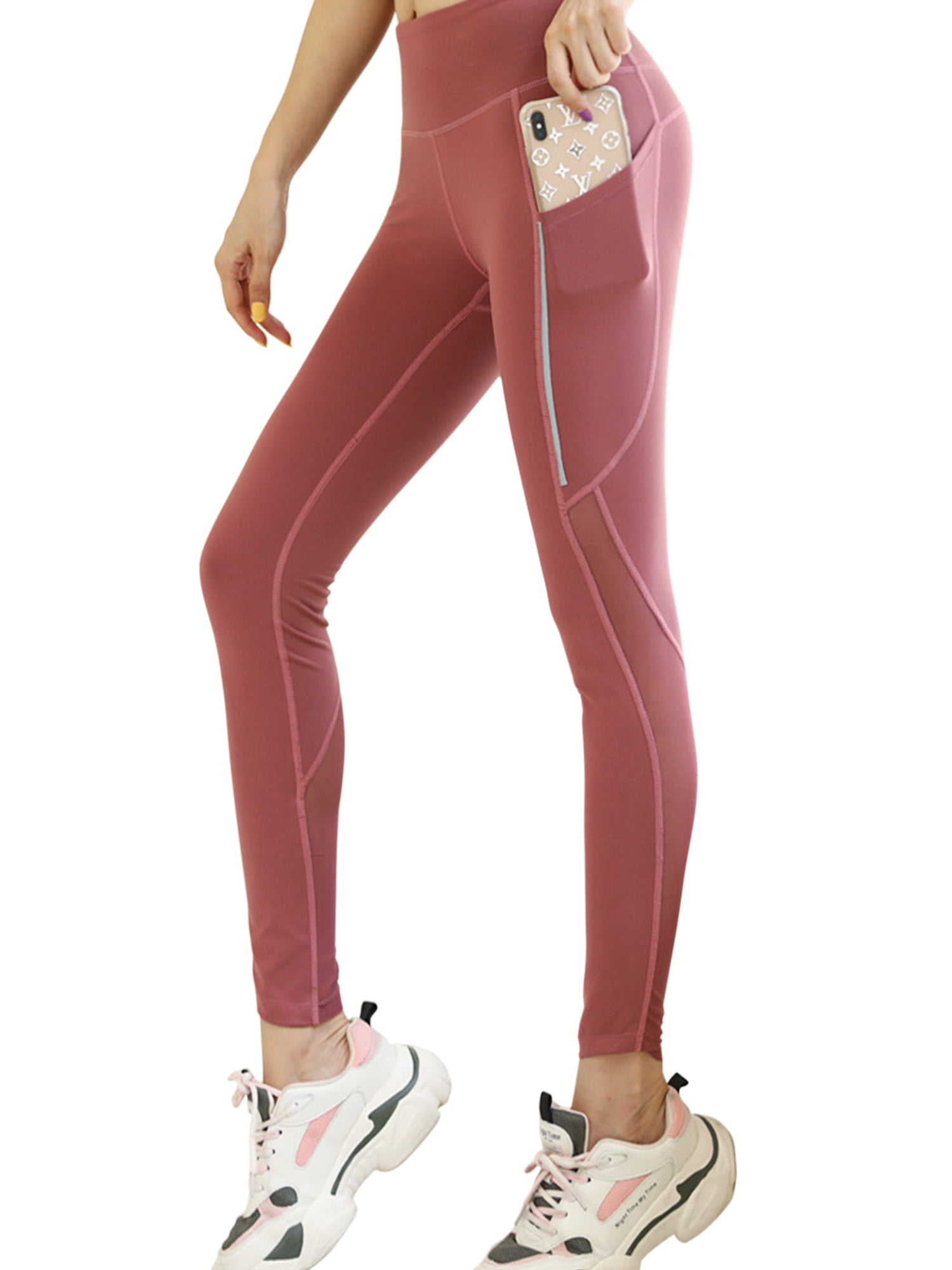 Lady Fitness Yoga Leggings Running Gym Sport High Waist Jogging Pants Trousers 