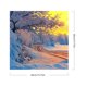 thumbnail image 2 of Kit de pintura por números sobre lienzo, arte al óleo artesanal, imagen de paisaje de nieve al aire libre, 40x40cm, 2 of 9