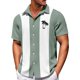 thumbnail image 2 of Men's Hawaiian Printed Button Short Sleeve Shirts Men's Casual Fashion Short Sleeve Shirts M, 2 of 4