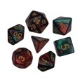thumbnail image 3 of 7x Polyhedral Dices Smooth D4-D20 for Math d4 d8 Teaching Bar Table Board Games Red Green, 3 of 7