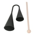 thumbnail image 1 of Children Agogo Bell, Two Tone Traditional Metal Percussion Instrument Latin Agogo Bell Funny  For Family Gathering, 1 of 8