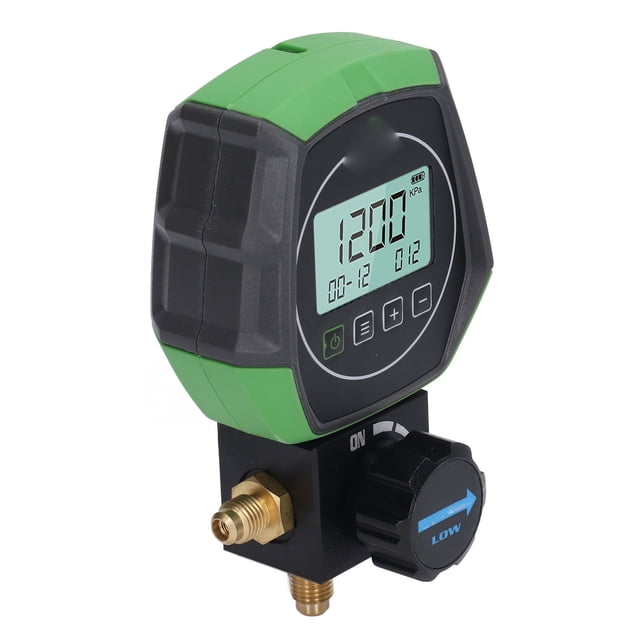 Medidor De Colector Digital, Medidor De Colector De Refrigeración 0KPa-6000KPa 3 Modos De Trabajo Sensor De Alta Precisión Incorporado 90 Refrigerantes Para Cámara De