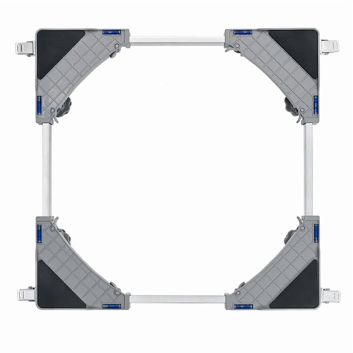 Unbranded Adjustable Appliance Stand with Wheels 4 Locking Swivel Casters for Mini Fridge Washer Dryer