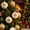 Gold, variant on Tuscom Sequin Foam Christmas Baubles Set 12 Pack 6cm Shiny Ball Ornaments, Shatterproof Hanging Decor for Tree Wreath Garland Holiday,Red