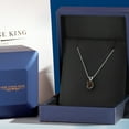 thumbnail image 5 of Gem Stone King 10K White Gold Brown Smoky Quartz Pendant Necklace for Women | 0.75 Cttw | Gemstone Birthstone | Oval 7X5MM | With 18 inch Chain, 5 of 6