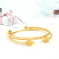 thumbnail image 5 of Homoyoyo 3-Piece Women's Fashion Alloy Adjustable Bracelets Set, Stylish Valentine's Day Accessories, 5 of 7