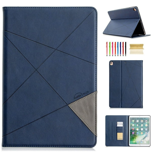 Dteck Case for Apple iPad 9th Generation 10.2 inch (2021 Released), Luxury Leather Rhombus