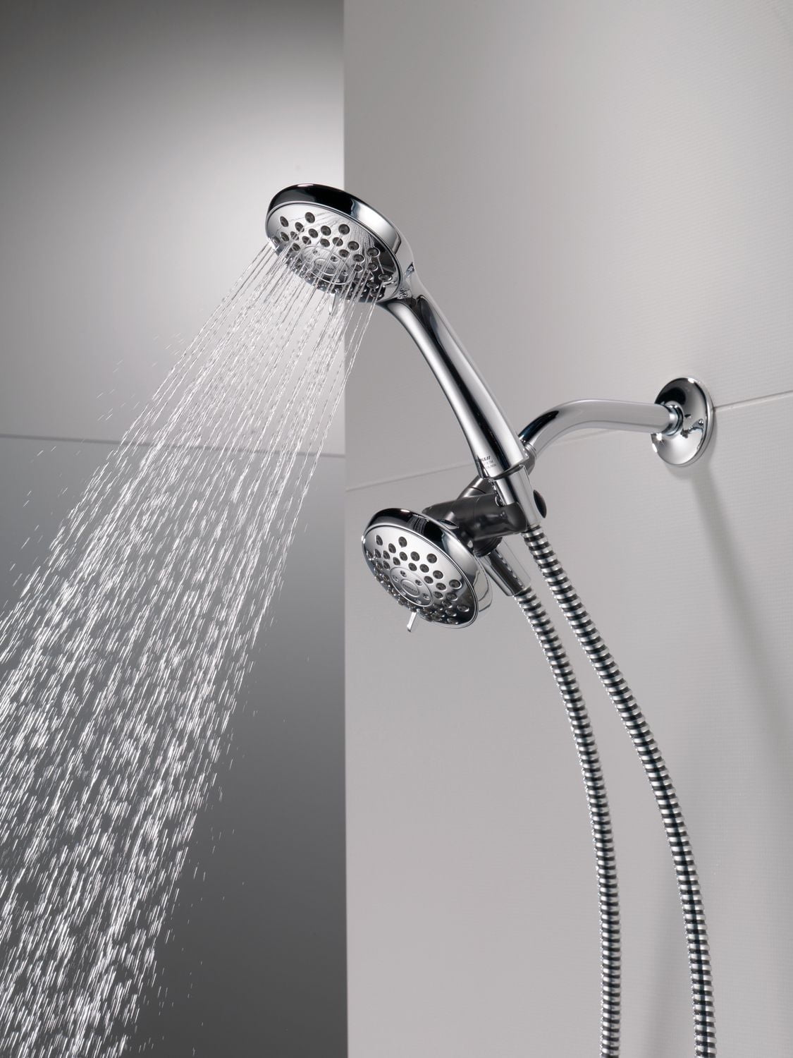 Peerless 3-Setting Shower Combo Pack in Chrome, Touch-Clean® spray