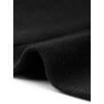 thumbnail image 5 of INSPIRE CHIC Women's Elegant Single Breasted Pea Coat Long Sleeve Winter Warm Coats Lapel A-Line Overcoat Work Office Outerwear XS Black, 5 of 6