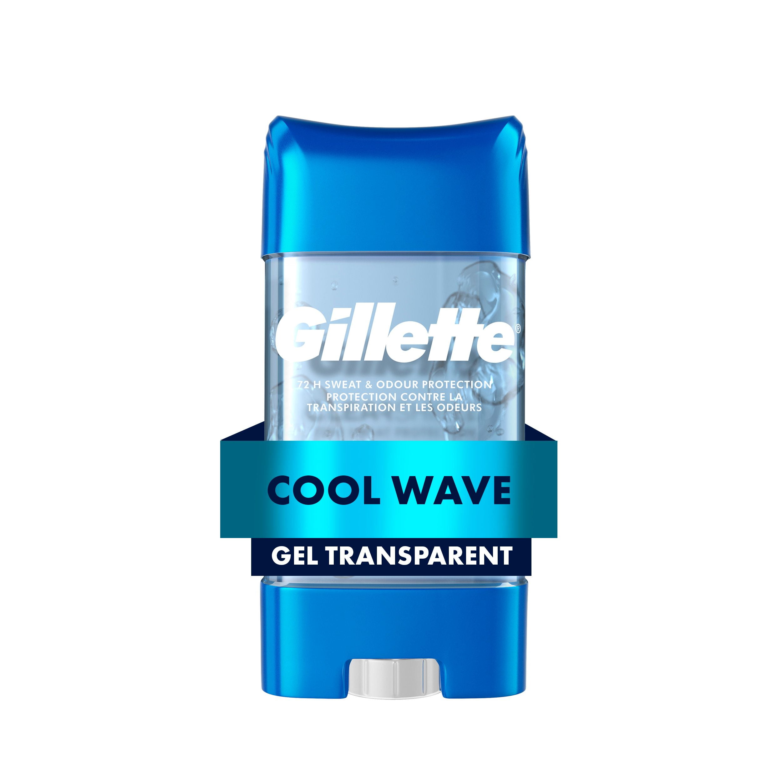 Gillette Antiperspirant and Deodorant for Men, Clear Gel, Cool Wave, 108g