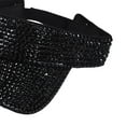 thumbnail image 3 of Sombrero con visera para el sol con brillantes diamantes de imitación, ligero, transpirable y ajustable para verano. Negro, 3 of 9