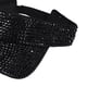 thumbnail image 3 of Sombrero con visera para el sol con brillantes diamantes de imitación, ligero, transpirable y ajustable para verano. Negro, 3 of 9