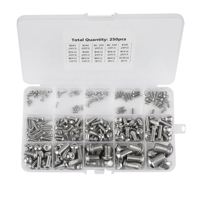 Machine Screws Set, Practical Wide Application Industrial Hardware For Mechanical Equipment Industrial Accessories Furniture