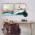 thumbnail image 4 of Stupell Industries Abstract Day & Night Landscape Abstract Painting Gray Framed Art Print Wall Art, 24 x 24, Set of 2, 4 of 10