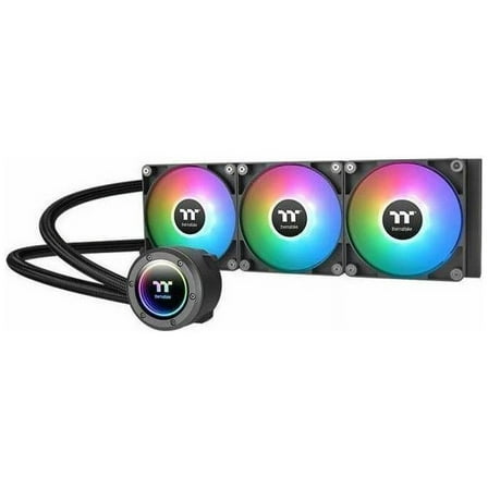 Thermaltake TH360 ARGB Sync V2 CPU Liquid Cooler/AlO Liquid Cooling /Fan 120mm*3/PWM 500~2000 RPM/Mirror Waterblock/MB ARGB Sync Control, CL-W362-PL12SW-A