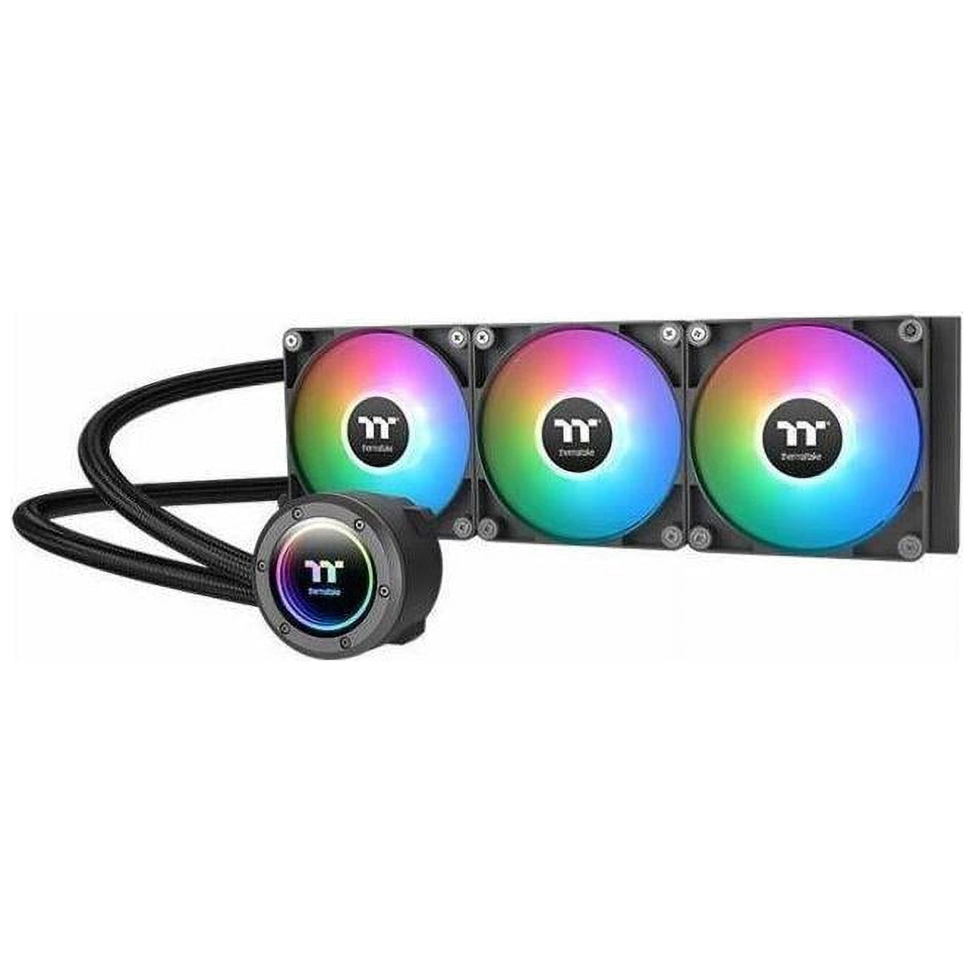 Thermaltake TH360 ARGB Sync V2 CPU Liquid Cooler/AlO Liquid Cooling /Fan 120mm*3/PWM 500~2000 RPM/Mirror Waterblock/MB ARGB Sync Control, CL-W362-PL12SW-A