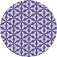 thumbnail image 1 of Ahgly Company Indoor Round Patterned Blue Angel Blue Area Rugs, 7' Round, 1 of 6