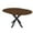Walnut & Black, variant on Tcbosik Extendable Dining Table for 4-6 Person, 42"-58" Kitchen Table with Metal Base, Space Saving Dinner Furniture for Home, White & Gold