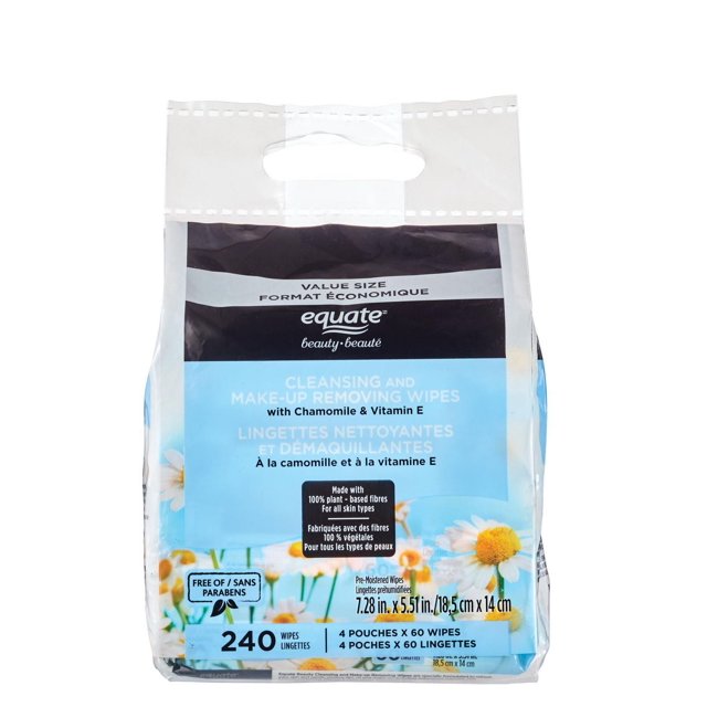 Equate Beauty Cleansing and Make-up Removing Wipes 240CT