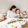 thumbnail image 5 of jejeloiu Cartoon Scarecrow Bedding Comforter Set,Hello Fall Twin Comforter Sets,Rustic Sunflower Maples Bedding Set For Girls Boys,Luxury Bedroom Decor Reversible,2pcs, 5 of 8