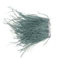 thumbnail image 3 of pitrice 1 Yard Dyed Ostrich Feather Fringe Trim Ribbon Embellishment Grey green, 3 of 8