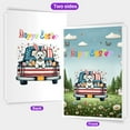 thumbnail image 2 of Happy Easter Maltese American Flag Truck Bunny Ears 5x7in Folded Greeting Card Maltese Dog Lover Gifts Idea Single Note Card with Envelope - 03001, 2 of 5
