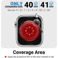 thumbnail image 2 of 5 Pack] Flex Guard Nickel Metal Allergy Back Protector for Apple Watch [40/41mm], Prevent Rash, Contact Dermatitis, Soft Film, Sensor Protector, Back Cover for iWatch 40mm / 41mm, 2 of 4