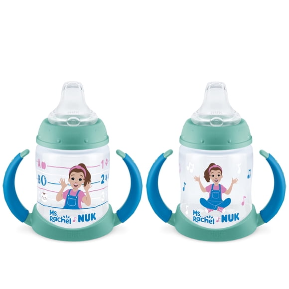Vaso entrenador NUK 150 ml con boquilla suave, paquete de 2