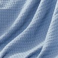 thumbnail image 3 of Nyx King Size Ultra Soft Cotton Thermal Blanket, Textured Feel, Blue - Saltoro Sherpi, 3 of 5