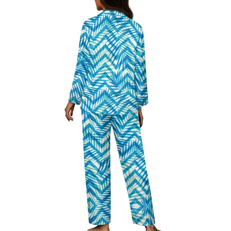 Kuiaobaty Dog Paw Print Pajamas Set for Women Button Down Long