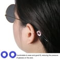 thumbnail image 5 of 14 Pairs Glasses Ear Grip 0.52" Silicone Ring Type Eyewear Retainer, Dark Blue, 5 of 7