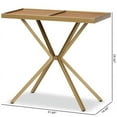 thumbnail image 1 of Baxton Studio Console en Bois Fini Noyer et Métal Fini Or, 1 of 7