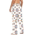 thumbnail image 3 of FORMRS Mens Pajama Pants with Pockets Cotton Sleepwear Lounge Bottoms Sizes S-2XL, Blue Abstract Pattern, 3 of 7