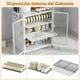 thumbnail image 5 of Mueble para Trastes de Cocina, Organizador de Trastes de 3 Niveles con Puerta, Estante de Microondas, Gabinete para Cocina, 59x45x28 CM, 5 of 9