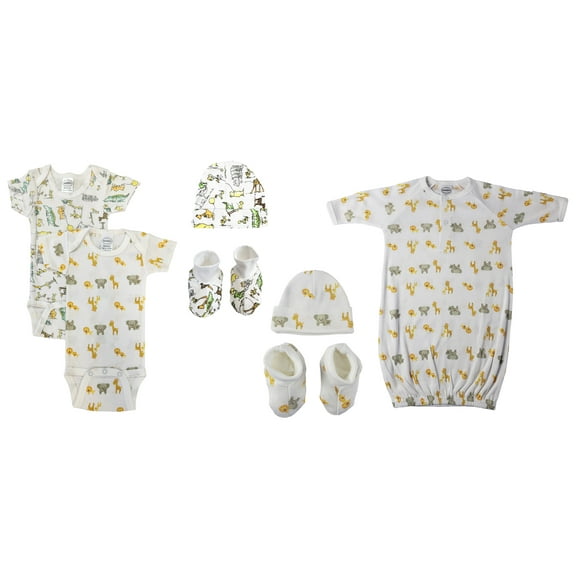 Unisex Newborn Baby 7 Pc Layette Sets