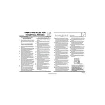 ComplyRight California Operating Rules For Industrial Trucks Poster (ECA2O)
