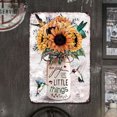 thumbnail image 2 of Placa Metal Vintage Girasol Pintura Hierro Rectangular Arte La Pared 20x30cm, 2 of 9