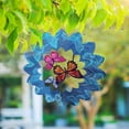 thumbnail image 4 of 3D Dynamic Rotating Wind Chime Stainless Steel Color Metal Sheet Wind Rotating Energy Courtyard Art Outdoor Metal Hanging Wind Chime, 4 of 7