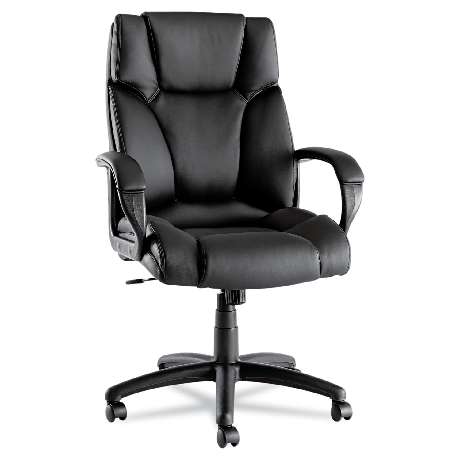 Fraze Series HighBack Swivel/Tilt Office Chair, Black Leather javariya Store 637 Stewart Ln