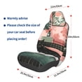 thumbnail image 3 of Wukai Black Cat Pink Bathroom Full Set Car Seat Covers with Soft Padding Universal Auto Front Seats Protector and Cushion Mat, 3 of 5