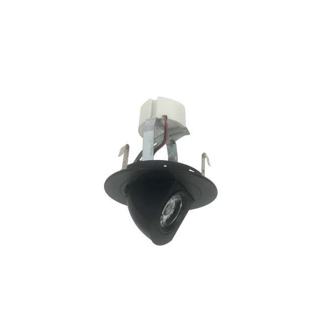 Nora NLCBC-47040XB 4 Pouces Cobalt Retrofit, Coude Rond Réglable (Noir Mat, 4000K)